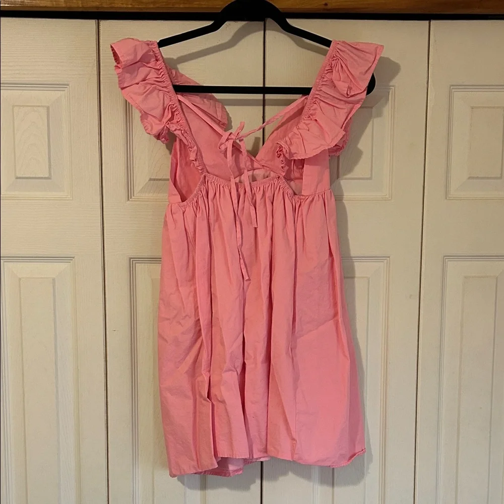 Pink Ruffle Strap Dress - Picture 2 of 2